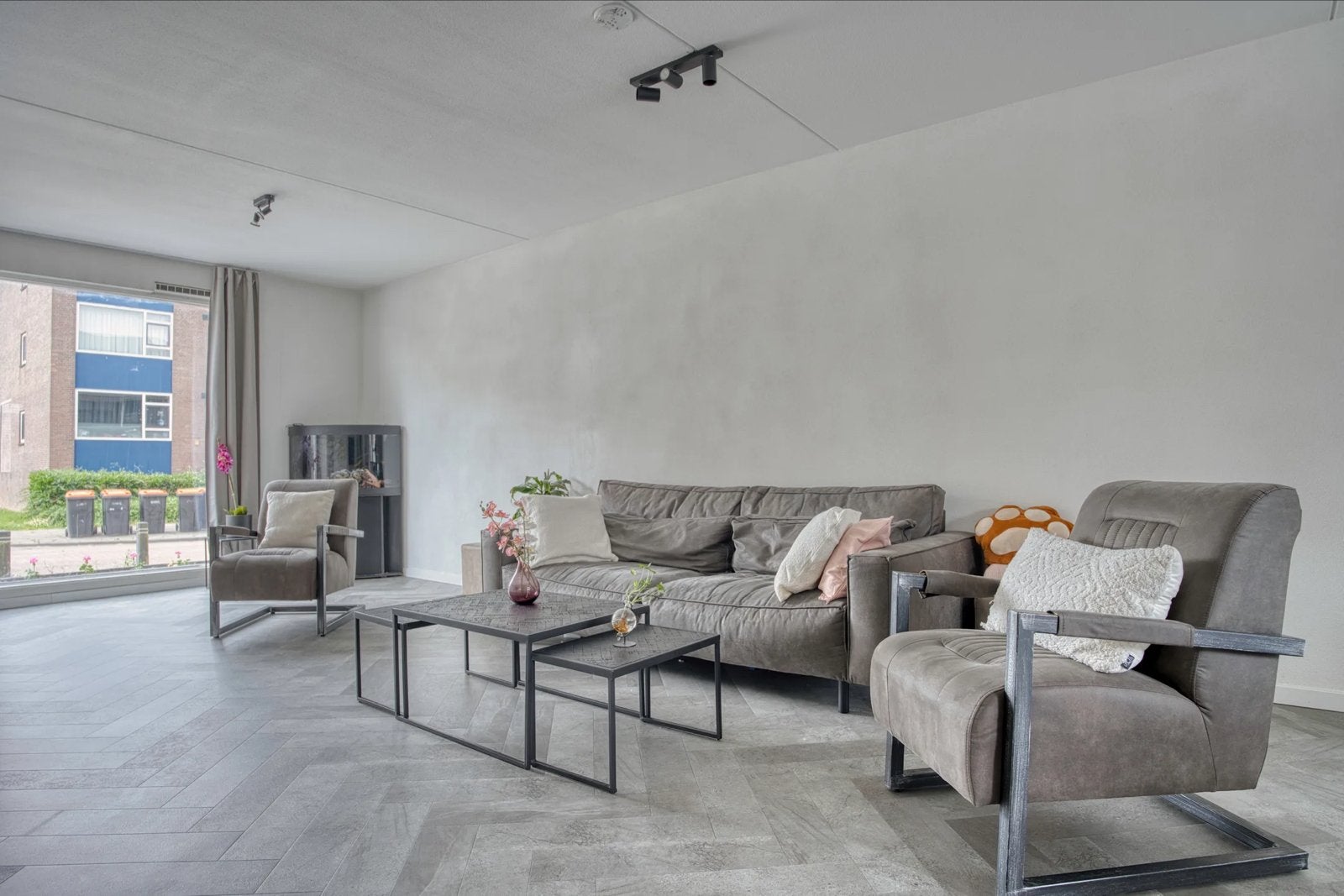 Bank met 2 fauteuils (setje), Huis en Inrichting, Ophalen, Gebruikt, Overige materialen