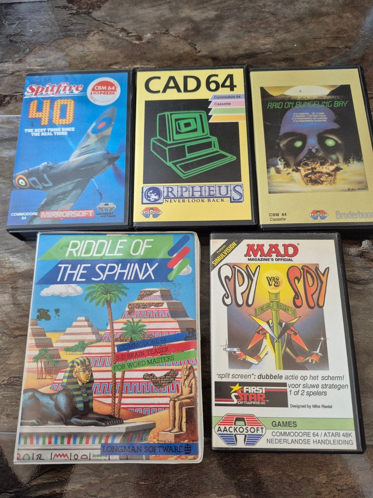 Vintage Commodore 64 Games - Diverse Titels, Gebruikt, Overige genres, 1 speler, Eén computer