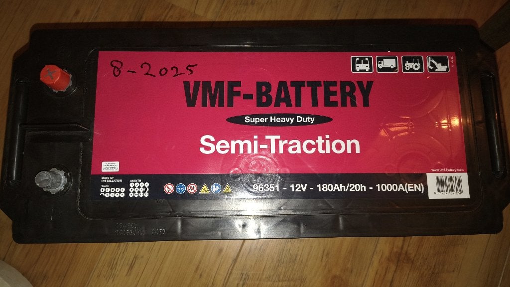 180Ah VMF Heavy Duty Semi-Tractie Accu 2x, Ophalen, Nieuw