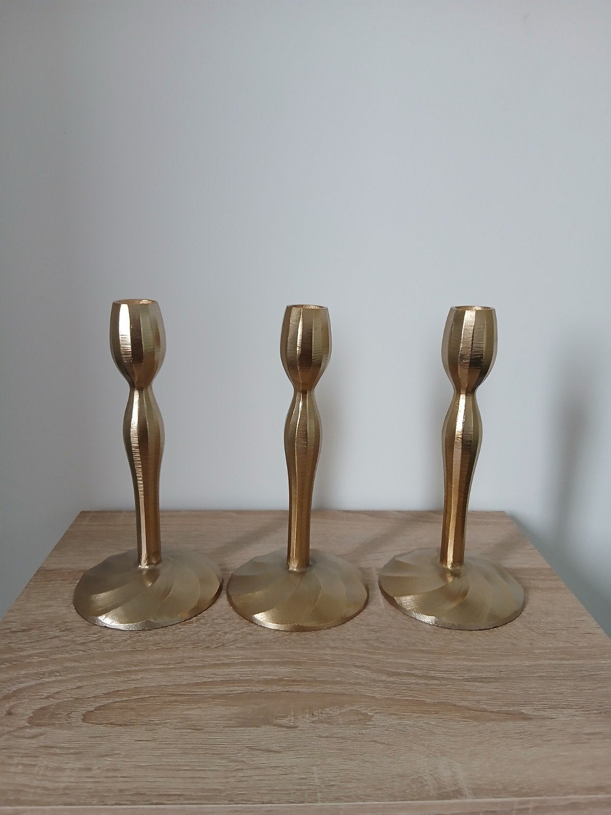 Nieuw! Riverdale gouden kandelaaren lue 21 cm, Ophalen of Verzenden, Nieuw, Metaal, Minder dan 25 cm