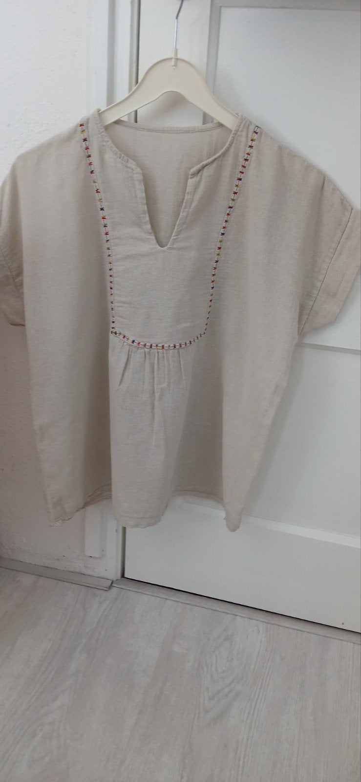 beige ibiza blouse een maat, Ophalen of Verzenden, Gedragen, Maat 38/40 (M), Beige