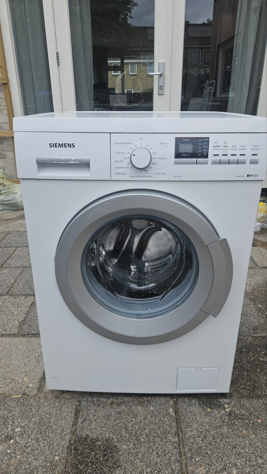 Siemens iQ500 Wasmachine WM14Q363NL - 7kg, 1400 toeren, Witgoed en Apparatuur, Wasmachines, Ophalen, Gebruikt, Voorlader, 85 tot 90 cm
