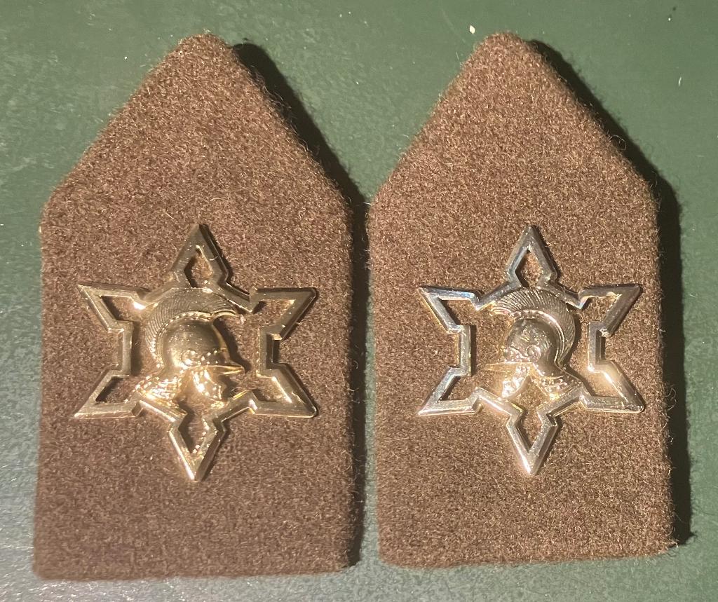 Kraagspiegels fortificatie, Ophalen of Verzenden, Landmacht, Nederland, Embleem of Badge