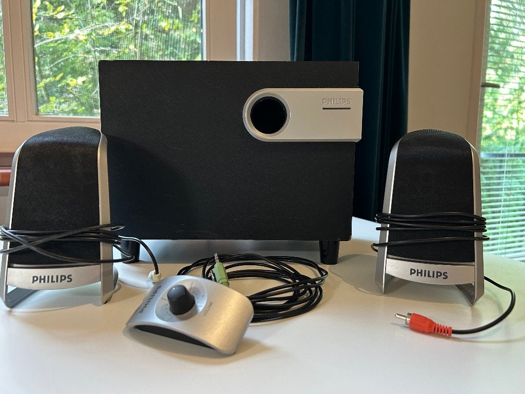 Multimedia PC speakers en subwoofer Philips SPA2300, Ophalen, Gebruikt, Audiokanaal 2.1, Philips