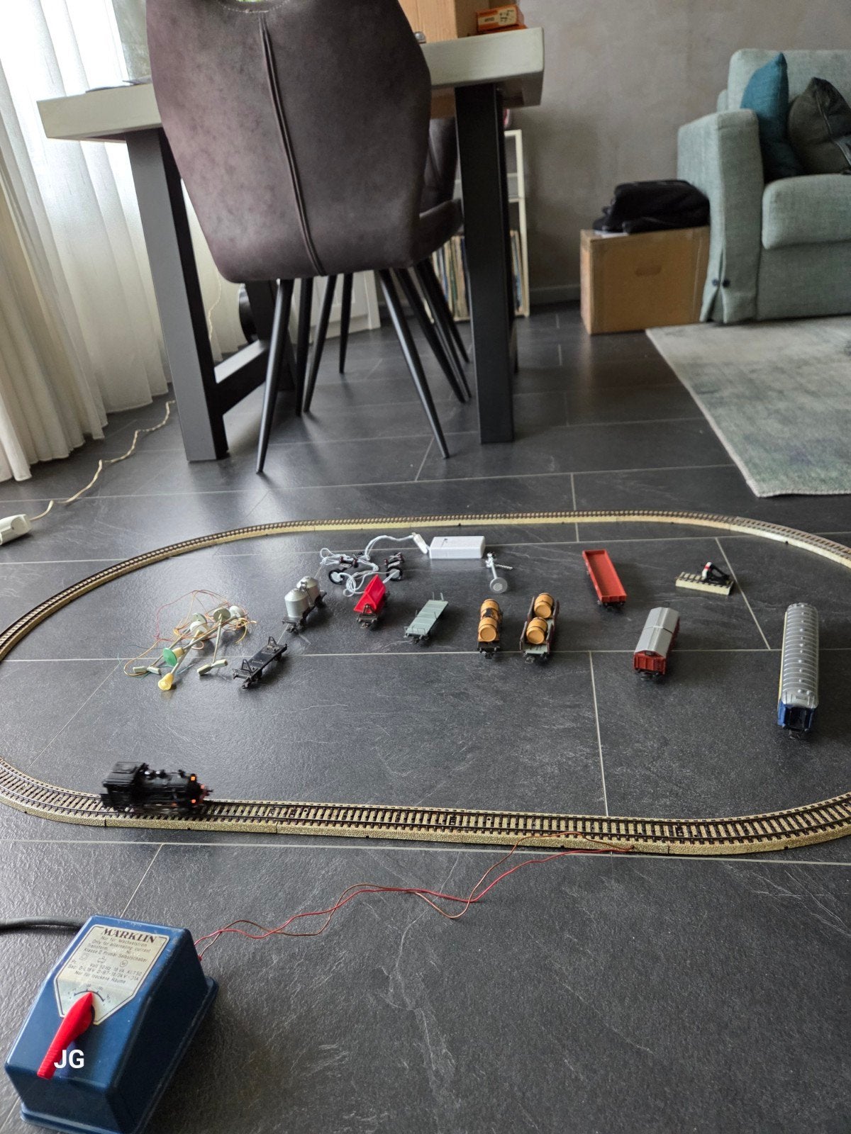 Märklin Modeltrein HO met rails en accessoires, Ophalen of Verzenden, Gebruikt