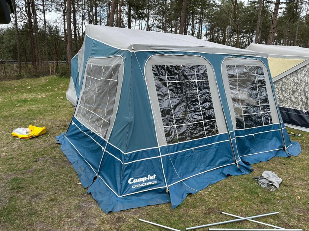 Camplet Concorde, Caravans en Kamperen, Vouwwagens, Ophalen, Blauw, Aanwezig, Camp-Let