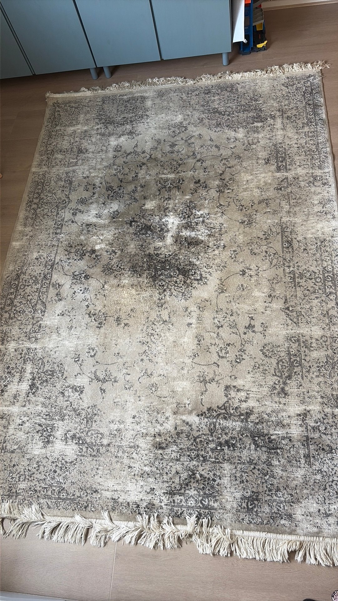 Vloerkleed Menisa Karwei - Olijfkleurig, 160x230 cm, Ophalen, 150 tot 200 cm, 200 cm of meer, Zo goed als nieuw