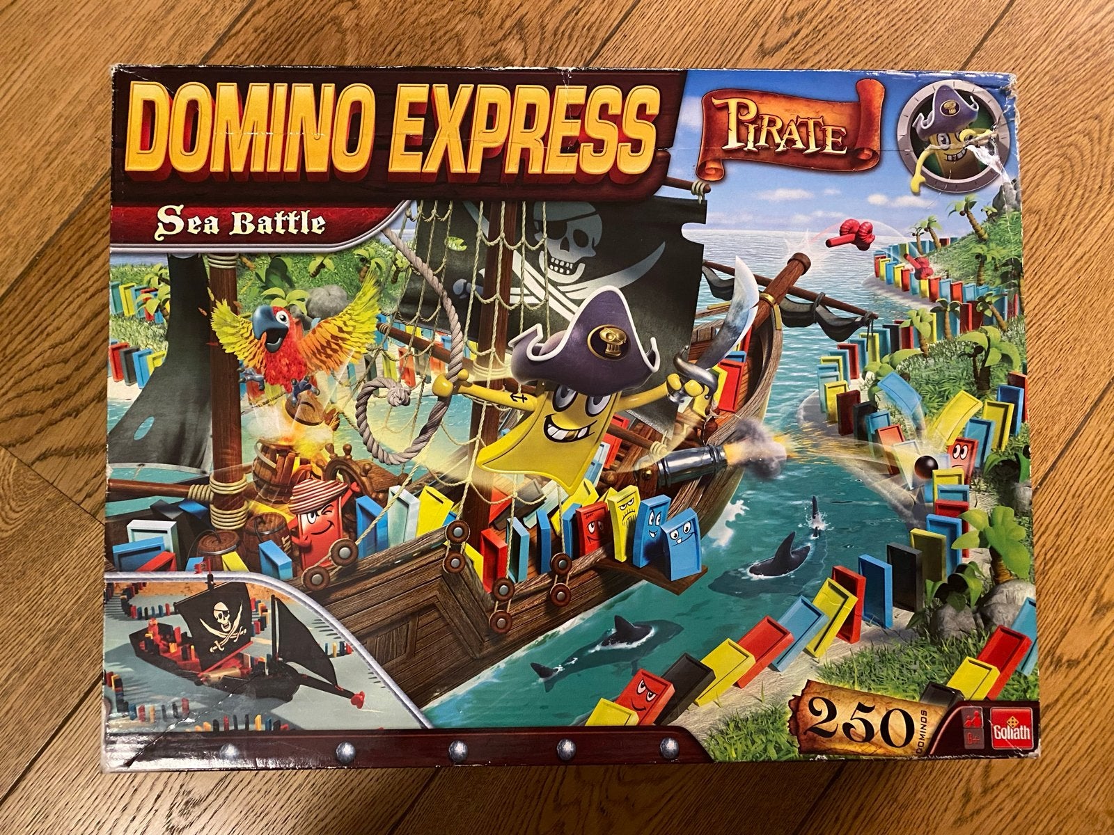Domino Express Sea Battle Goliath - 250 stenen, Ophalen of Verzenden, Zo goed als nieuw, Jongen of Meisje