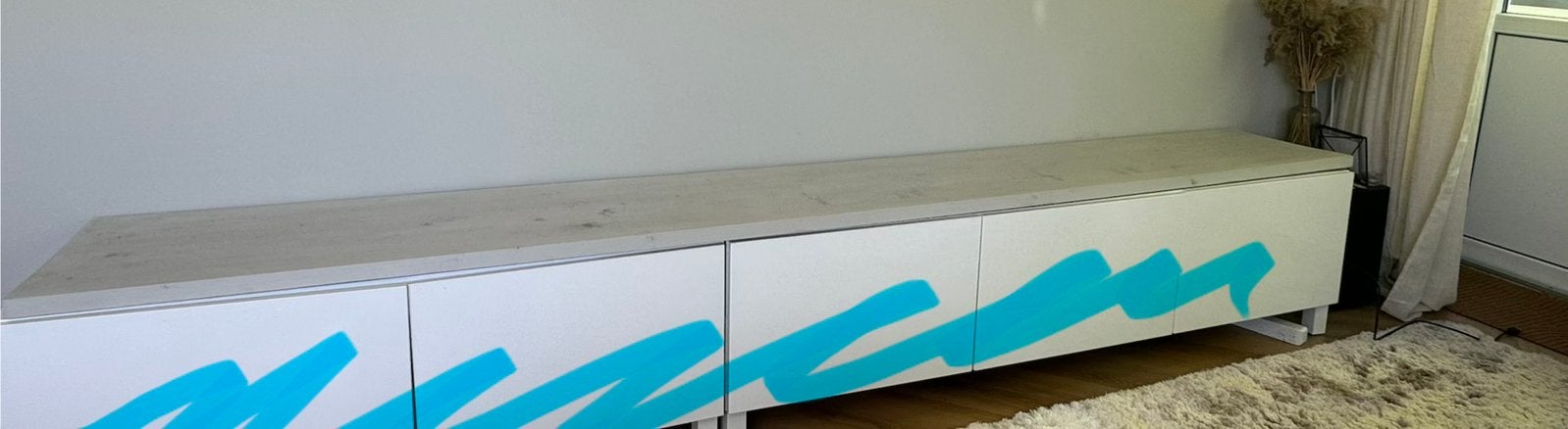 Grote plank 300x40x5 Besta, Ophalen, Zo goed als nieuw, 250 tot 300 cm, Plank