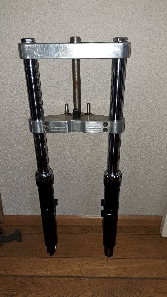 Harley Davidson voorvork Softail 2006 up 41 mm billet platen, Ophalen of Verzenden, Gebruikt