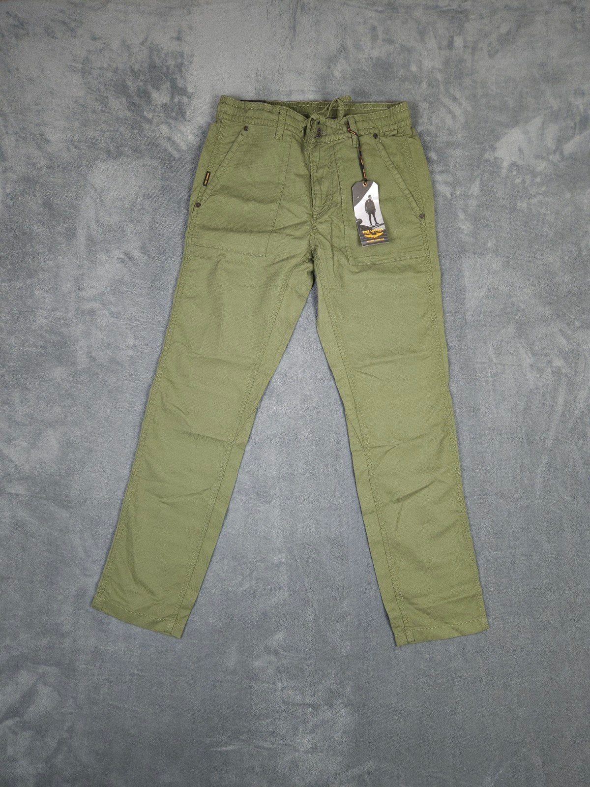 Pme Legend Broek Liftmaster W31 L32 Groen Linnen Pall Mall, Overige kleuren, ., Nieuw, W32 (confectie 46) of kleiner