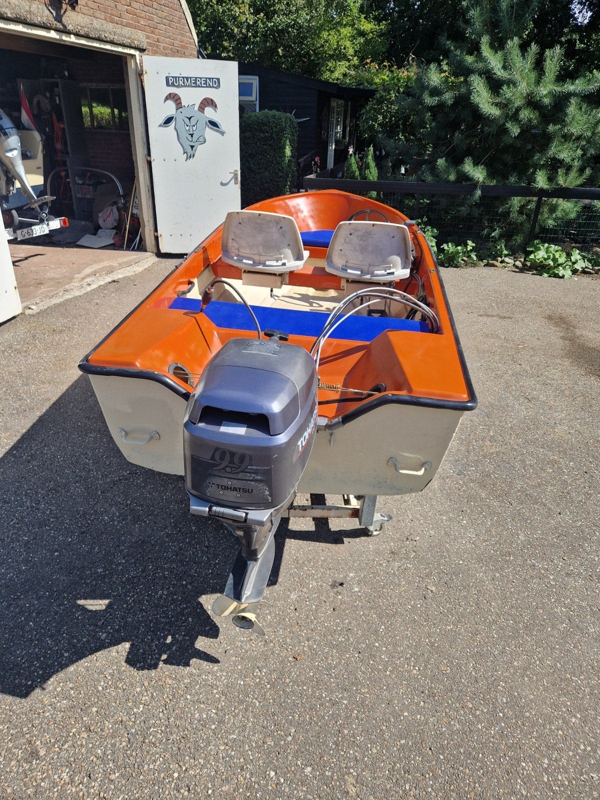 rana vis sloep boot met 9.9 tohatsu 4 tackt elektrische star, Watersport en Boten, Ophalen of Verzenden, Zo goed als nieuw, Overige typen