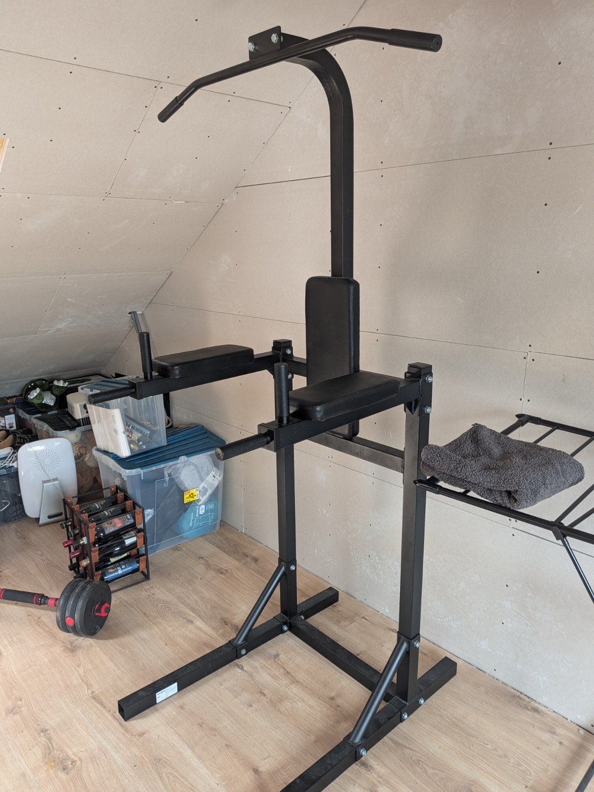 Gorilla Sports Dip en Pull Up Station - Krachtstation, Sport en Fitness, Fitnessmaterialen, Ophalen of Verzenden, Zo goed als nieuw