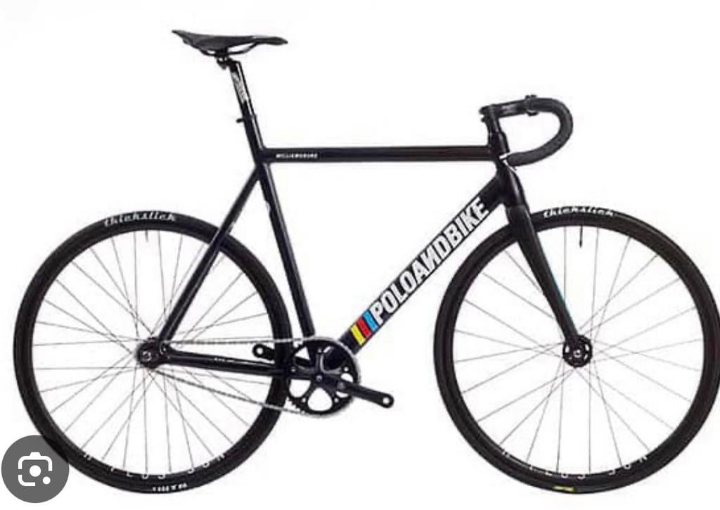Poloandbike Williamsburg Fixie Fiets Zwart, Fietsen en Brommers, Fietsen | Vouwfietsen, Zo goed als nieuw, 20 inch of meer, Ophalen of Verzenden