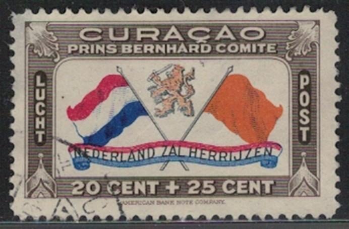 A305 Curacao LP 20 gestempeld, Postzegels en Munten, Verzenden, Gestempeld