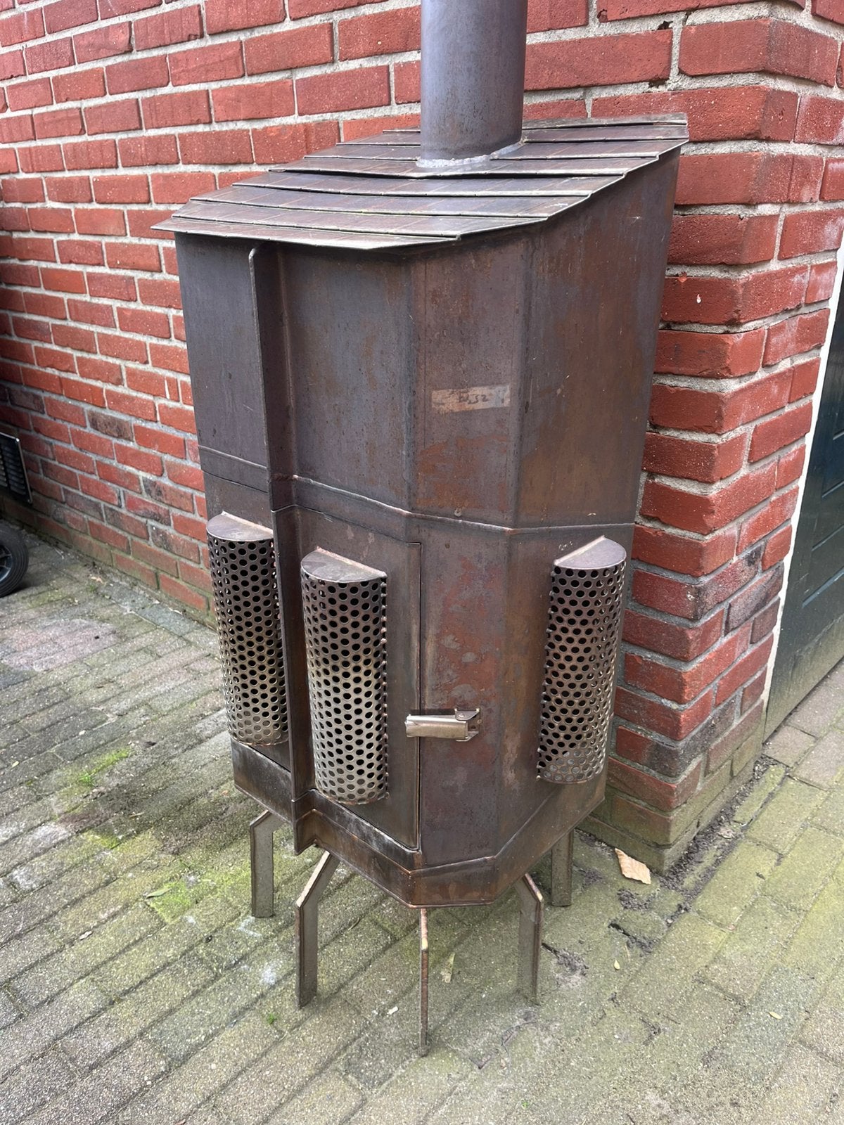 Rvs tuinkachel, Ophalen, Zo goed als nieuw