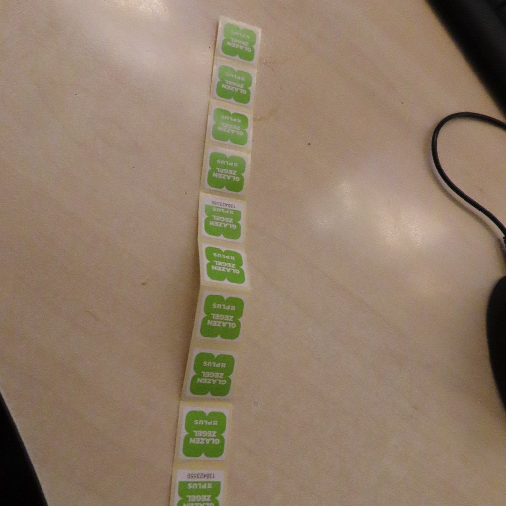 supermarkt zegels Plus sparen kristallen glazen! 10 stuks, Verzamelen, Plus, Ophalen of Verzenden