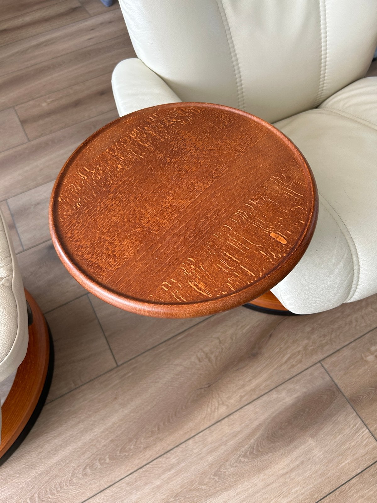 Stressless stoel tafeltje, Minder dan 45 cm, Minder dan 55 cm, Rond, Ophalen of Verzenden