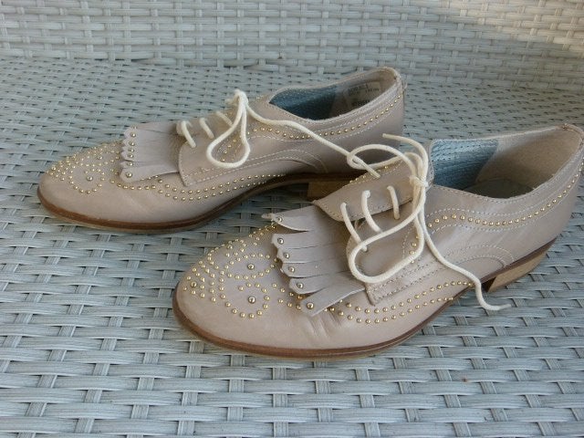 Maripe veter schoenen als niieuw maat 36 loafers beige, Ophalen of Verzenden, Zo goed als nieuw, Maripe, Instappers