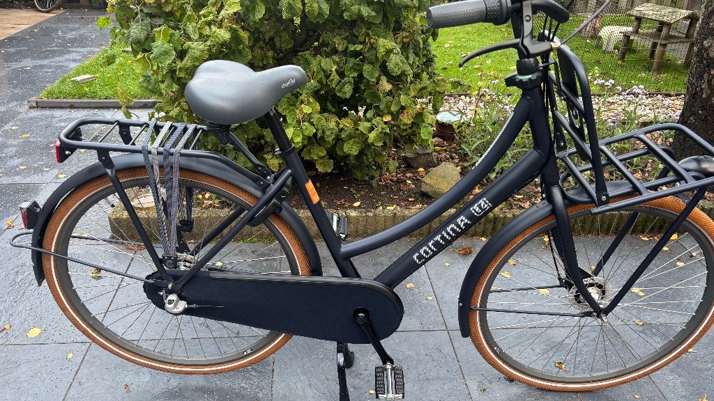 Prachtige 28 inch donkerblauwe Cortina U4 Damesfiets, Fietsen en Brommers, Versnellingen, Zo goed als nieuw, 50 tot 53 cm, Trommelrem
