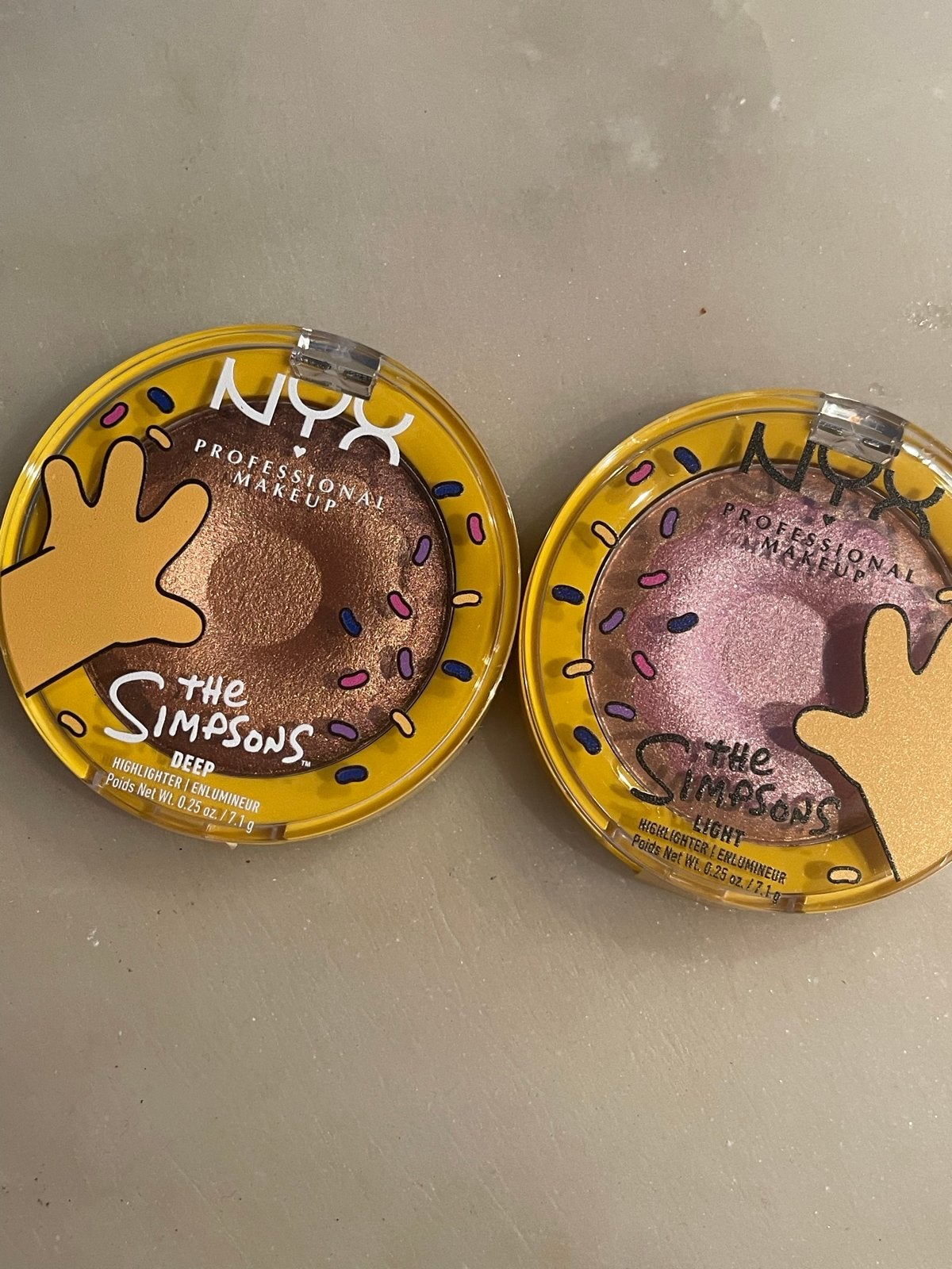 NYX The Simpsons Highlighter Duo - Deep & Light, Overige kleuren, Gehele gezicht, Nieuw, Ophalen of Verzenden