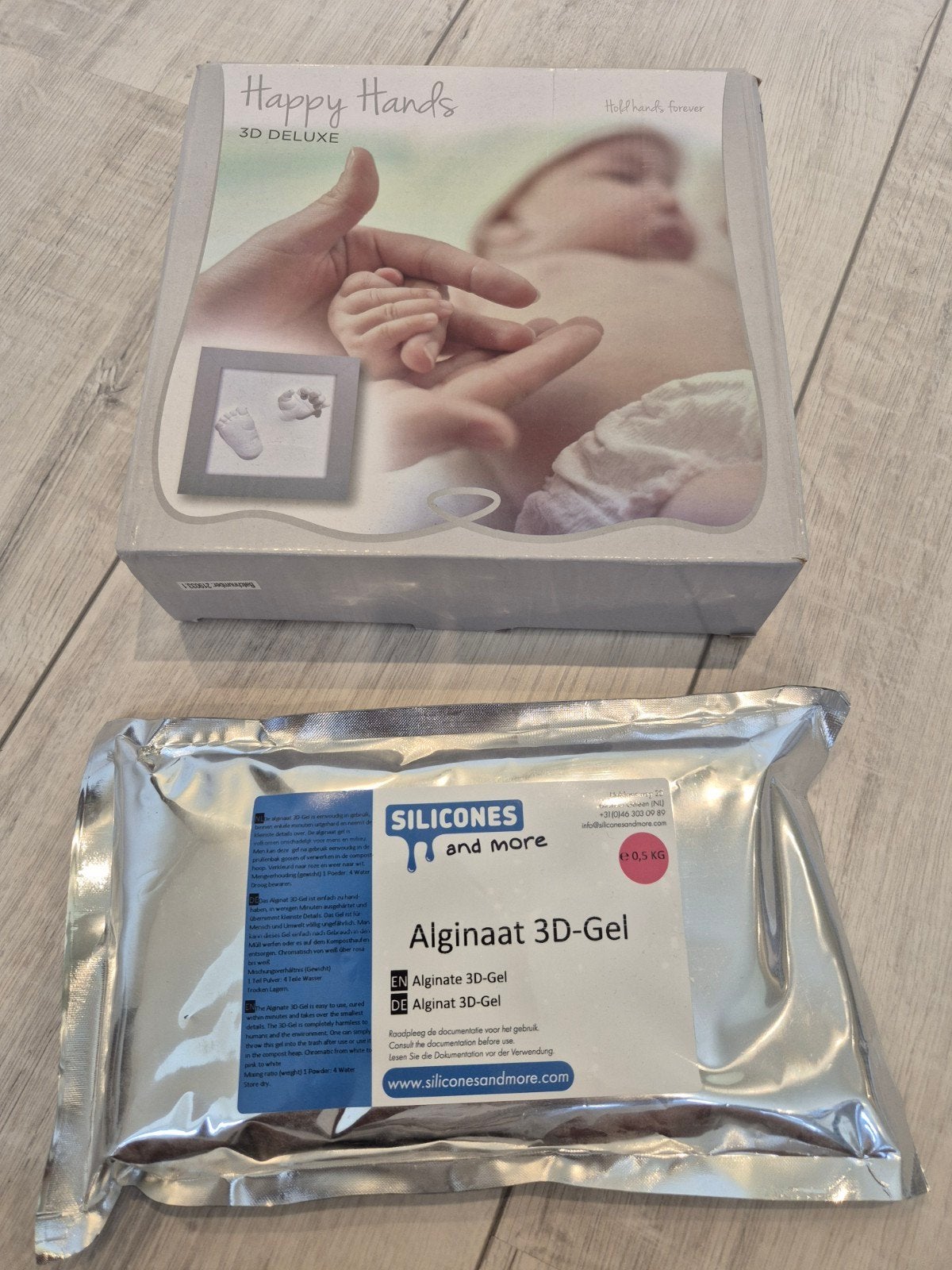 Happy Hands 3D Deluxe, gips afdruk baby voetje of handje, Ophalen, Nieuw