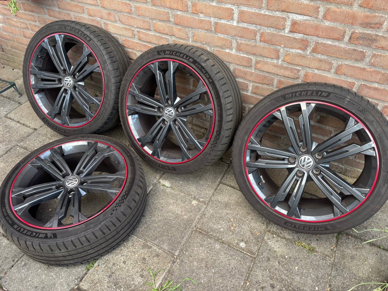 18 inch VW GTI Sevilla velgen met Michelin banden, Ophalen, Gebruikt