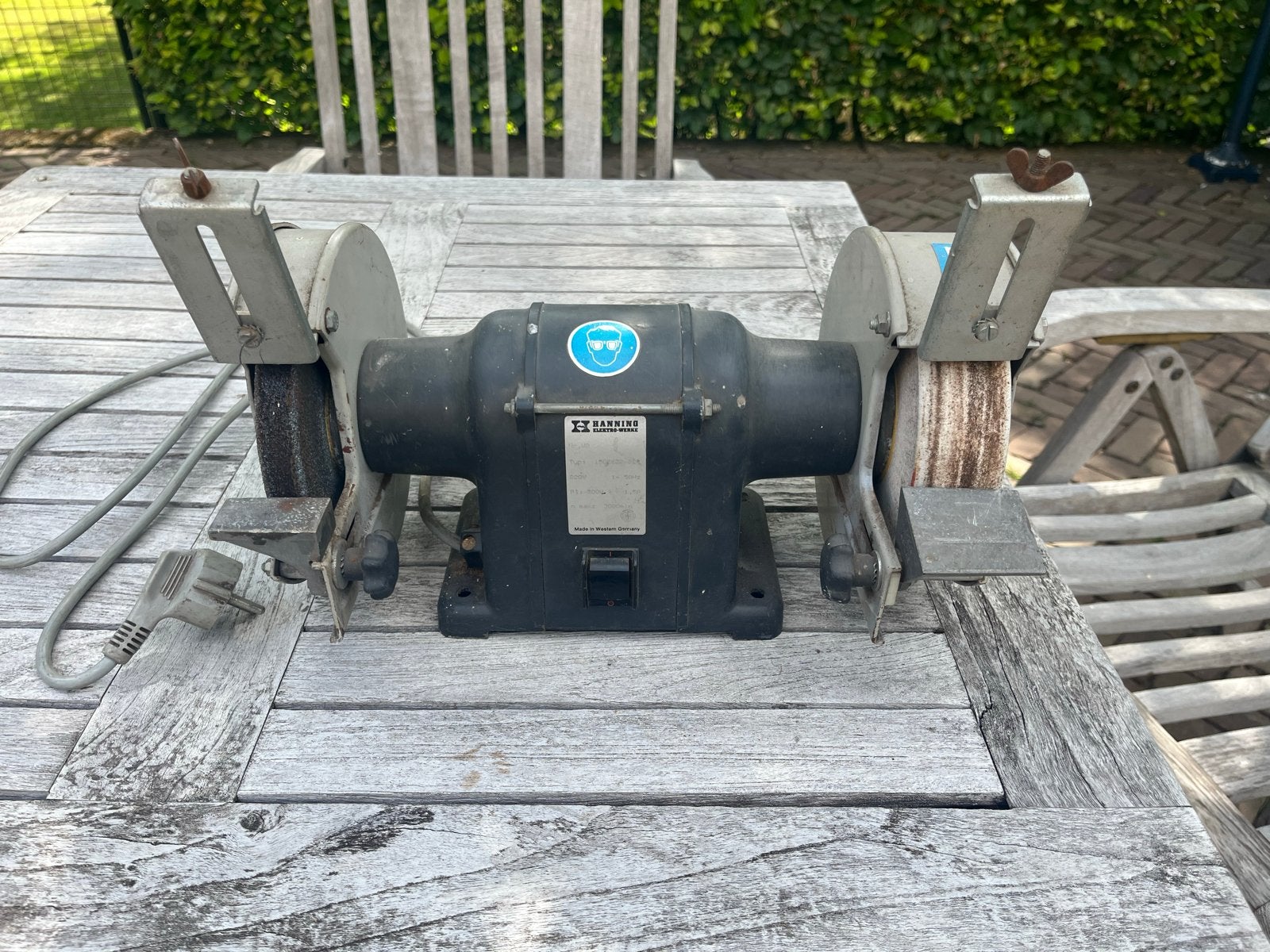 Hanning Elektro-Werke Werkbankslijpmachine, Ophalen, Gebruikt, Minder dan 700 watt, Werkbankslijpmachine