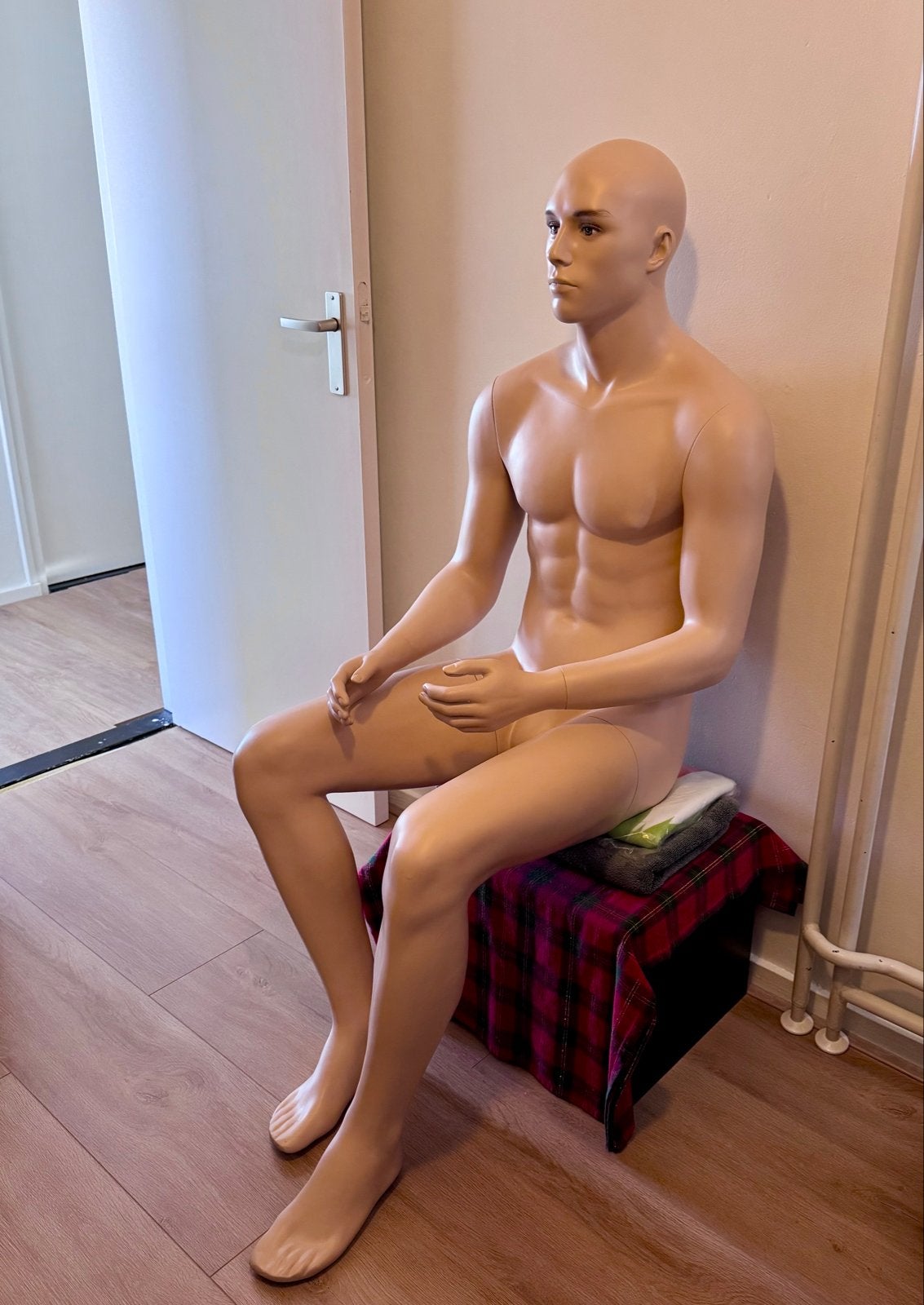 Zittende Mannequin Man - Topkwaliteit, Verzamelen, Ophalen, Nederland