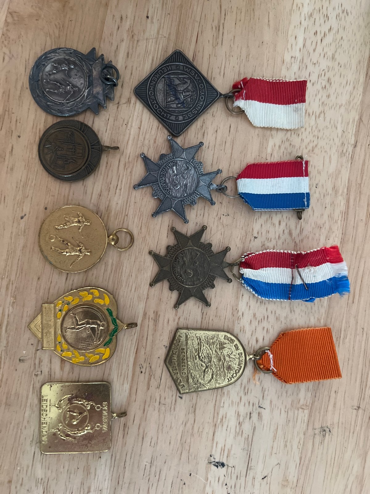 Verzameling van diverse sport- en herdenkingsmedailles, Ophalen of Verzenden, Gebruikt