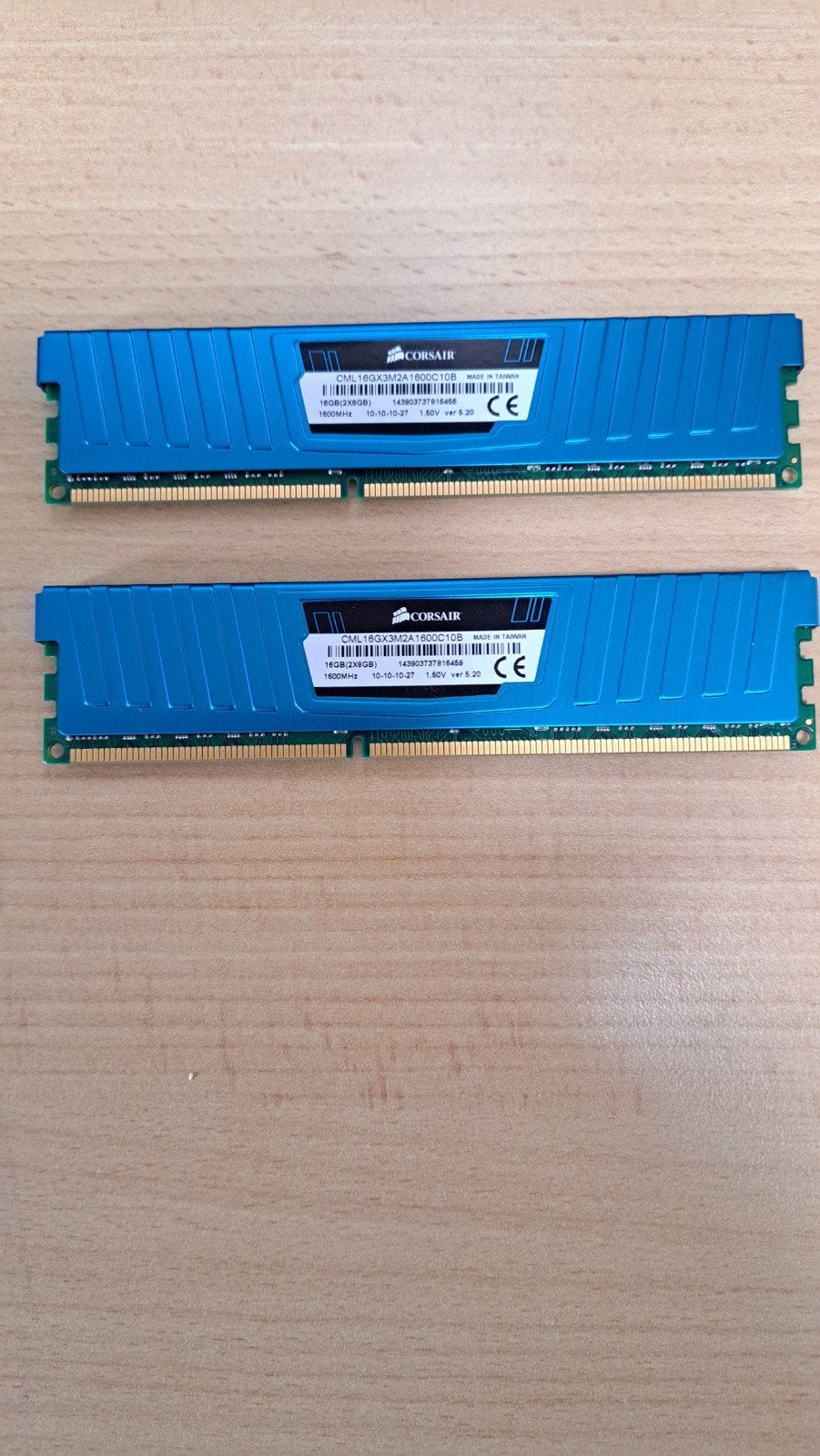 Corsair Vengeance DDR3 RAM 16GB (2x8GB) 1600MHz, Computers en Software, RAM geheugen, Server, DDR3, Ophalen of Verzenden, Zo goed als nieuw