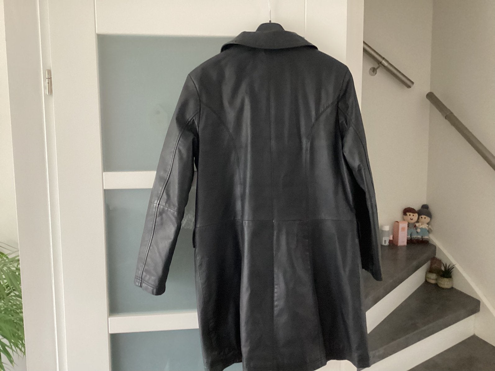 Lederen zwarte colbert, dames, Kleding | Dames, Ophalen of Verzenden, Gedragen, Zwart