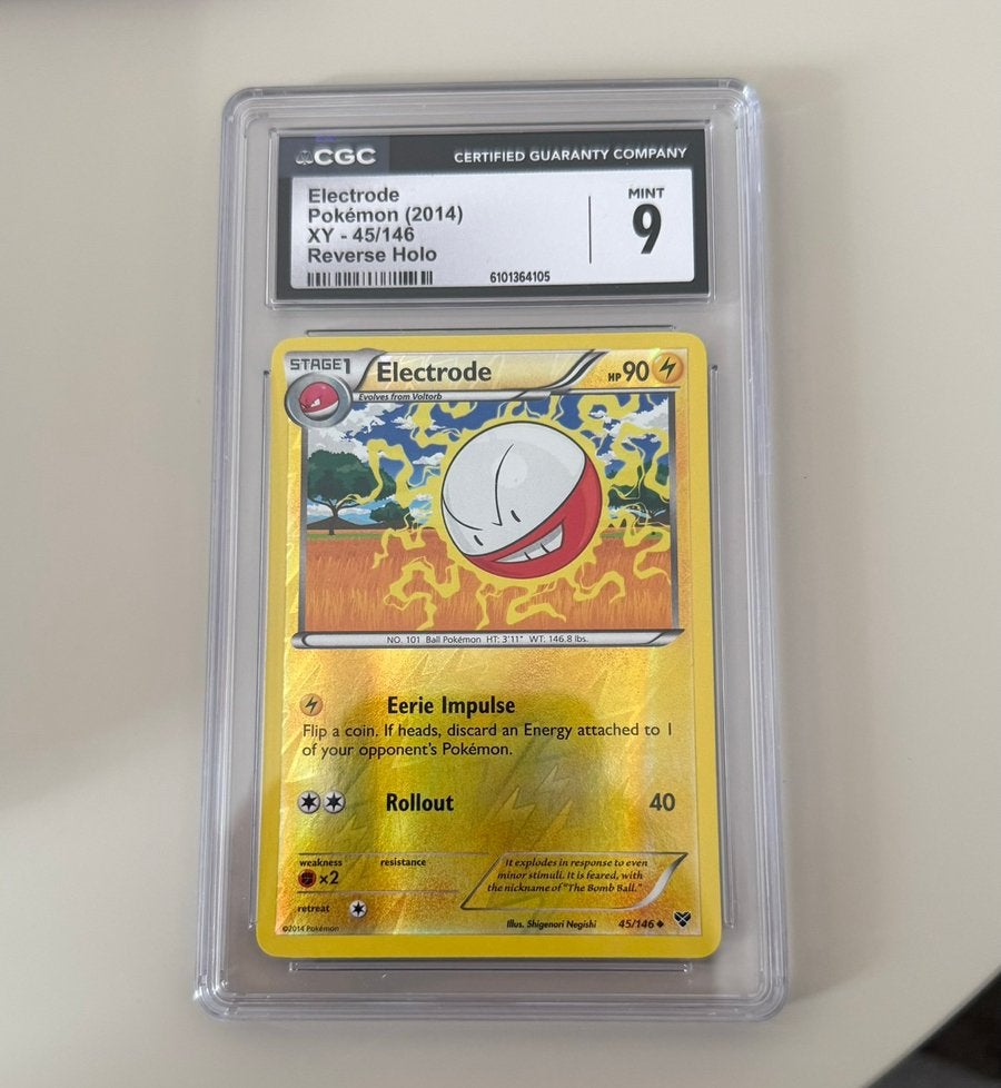 Electrode #45/146 Reverse Holo - Pokemon XY – CGC 9, Ophalen of Verzenden, Nieuw, Losse kaart, Foil
