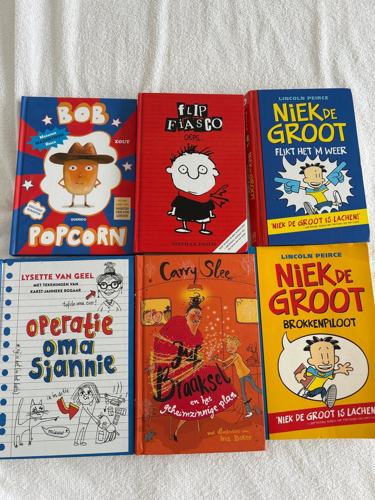 Kinderboeken: Bob Popcorn, Flip Fiasco, Niek de Groot, Opera, Ophalen of Verzenden, Zo goed als nieuw, Fictie algemeen