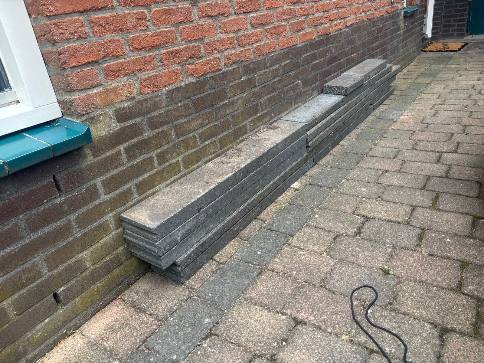 Opsluitband 5x15x100, Ophalen, Gebruikt, 5 tot 10 m², Beton