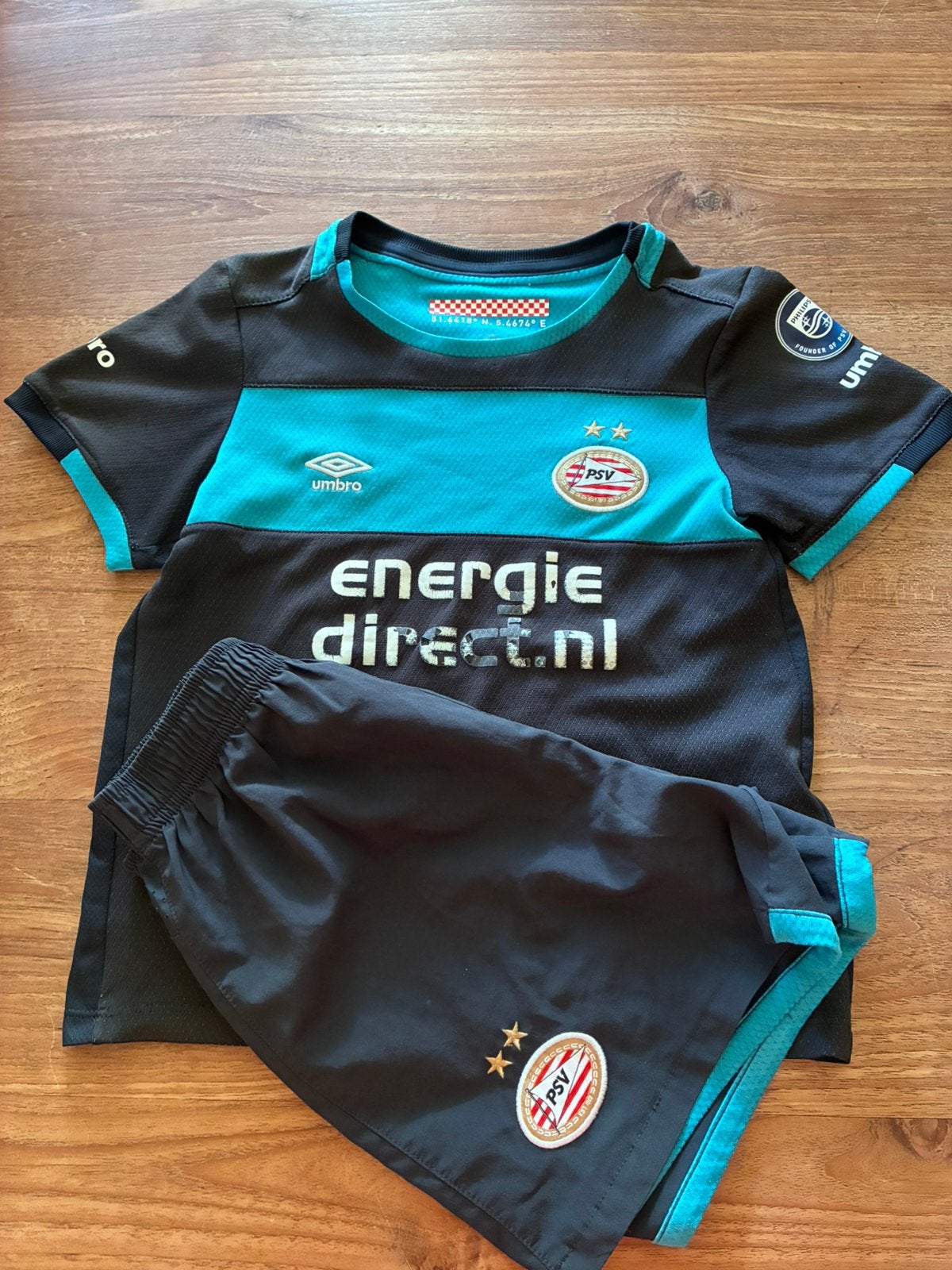 PSV wedstrijd tenue, Maat XS of kleiner, Ophalen of Verzenden, Gebruikt, Shirt