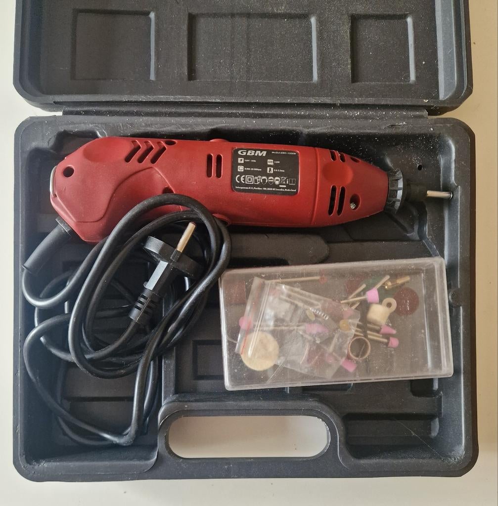 GBM Multitool met accessoires in koffer, Ophalen, Gebruikt