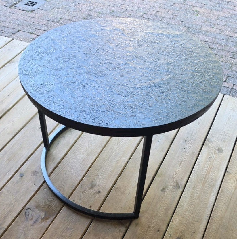 Salontafel / bijzettafel, Huis en Inrichting, Tafels | Salontafels, Ophalen, 50 tot 100 cm, Rond, 50 tot 100 cm