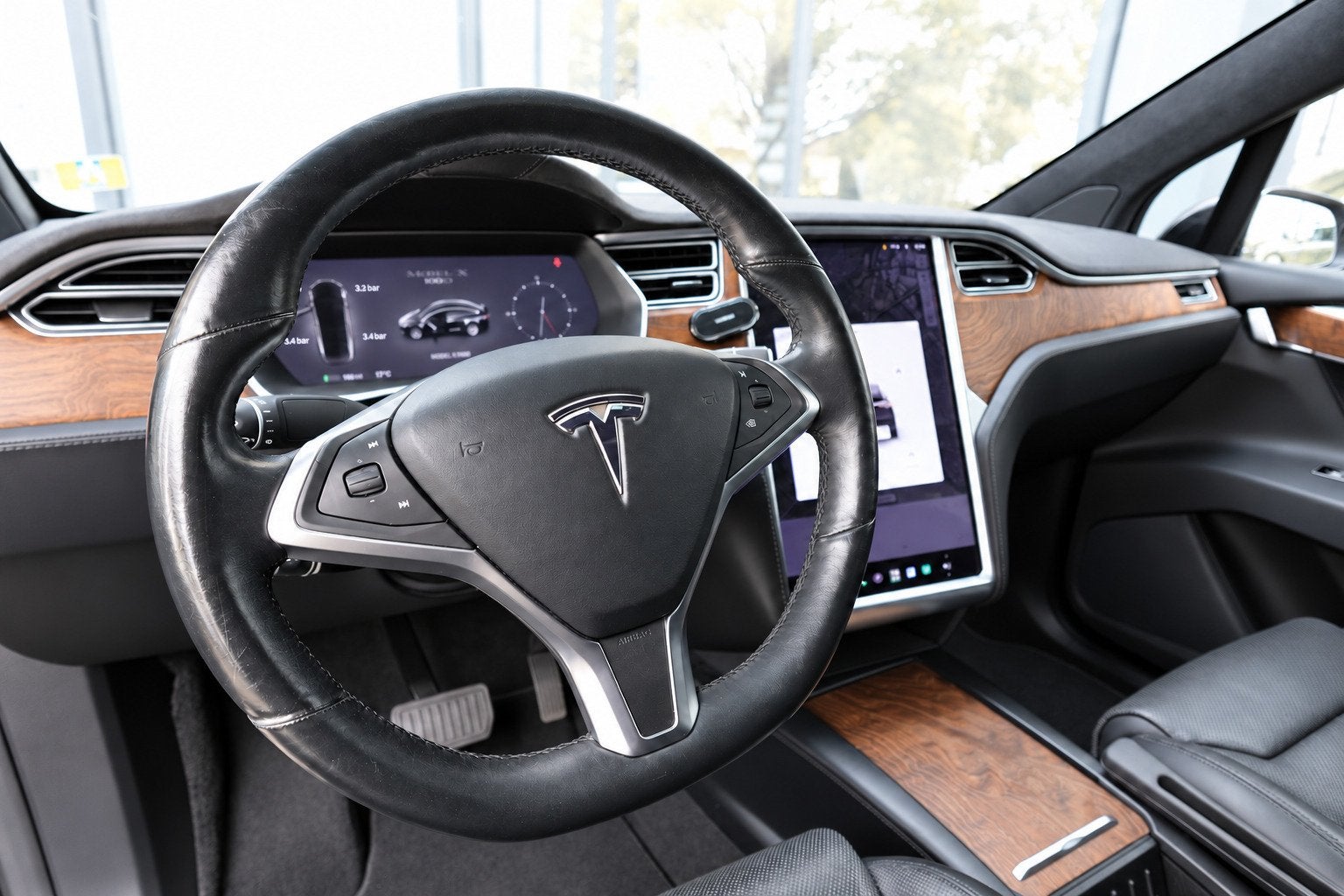 Tesla Model X 100D 7P SC01 FREE SUPERCHARGE VOL, Auto's, Automaat, Model X, Zwart, 124 €/maand