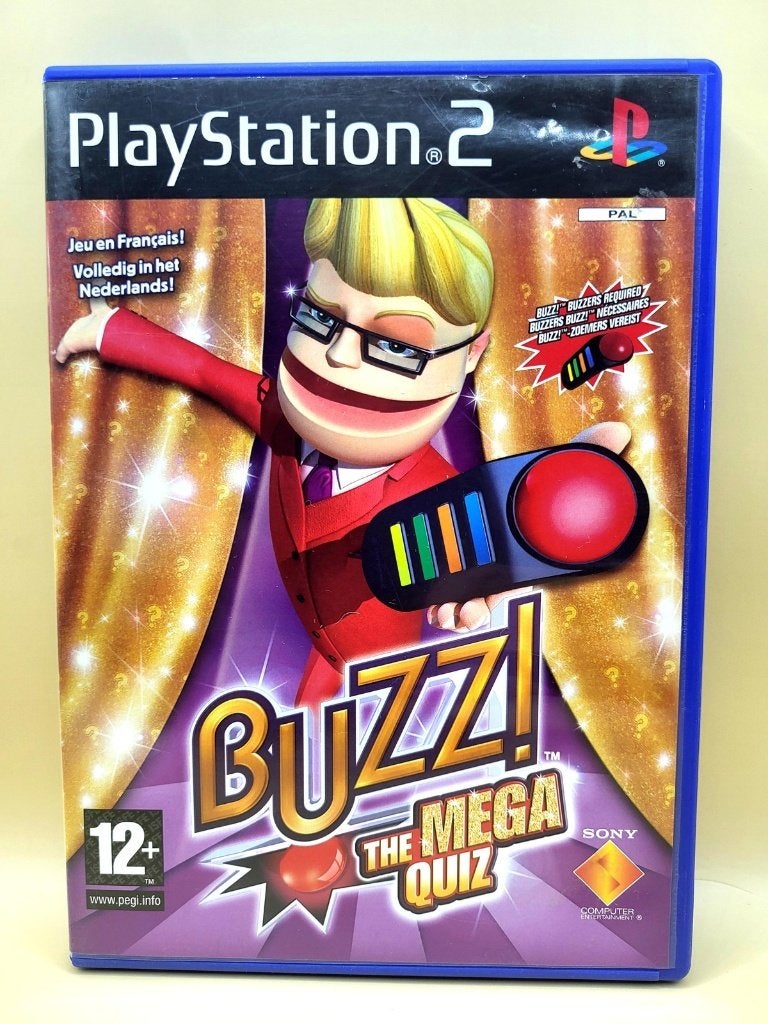 Buzz The Mega Quiz - PlayStation 2 - PS2, Muziek, Sony support, Taurusavenue 16 Hoofddorp, Eén computer