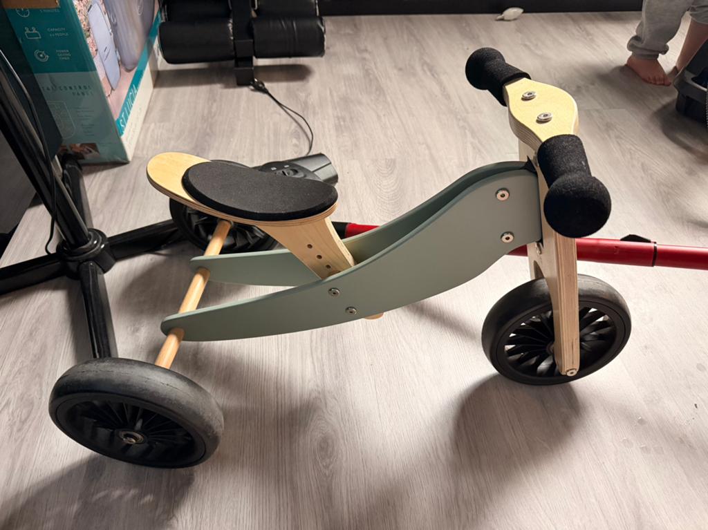 3 wieler houten design kinderfiets loop fiets, Ophalen, Zo goed als nieuw, Overige merken