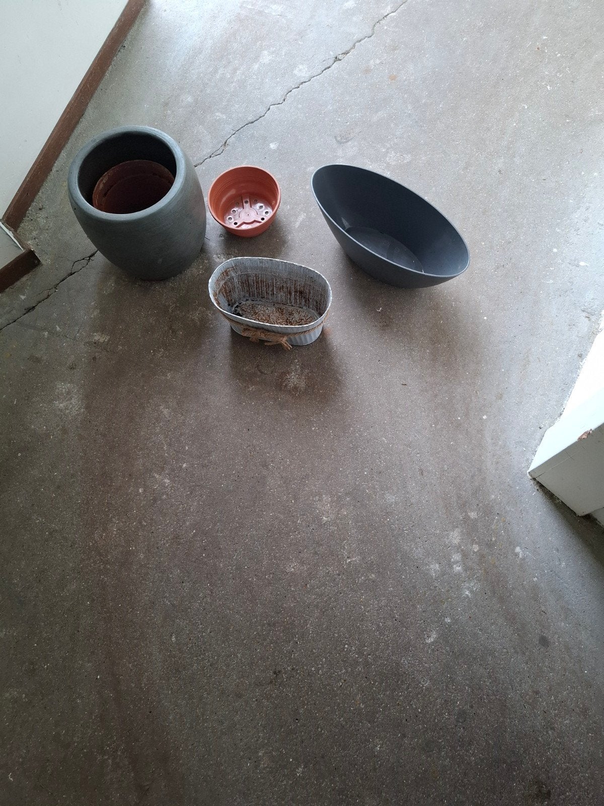 Plantenpotten alles samen 2 euro, Tuin en Terras, Bloembakken en Plantenbakken, Overige materialen, Minder dan 30 cm, Minder dan 60 cm