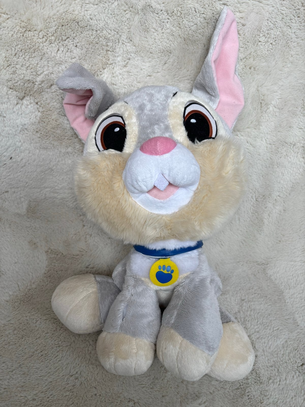 Grote Knuffel Konijn 60 cm, Overige karakters, Grijs, Konijn, Ophalen of Verzenden