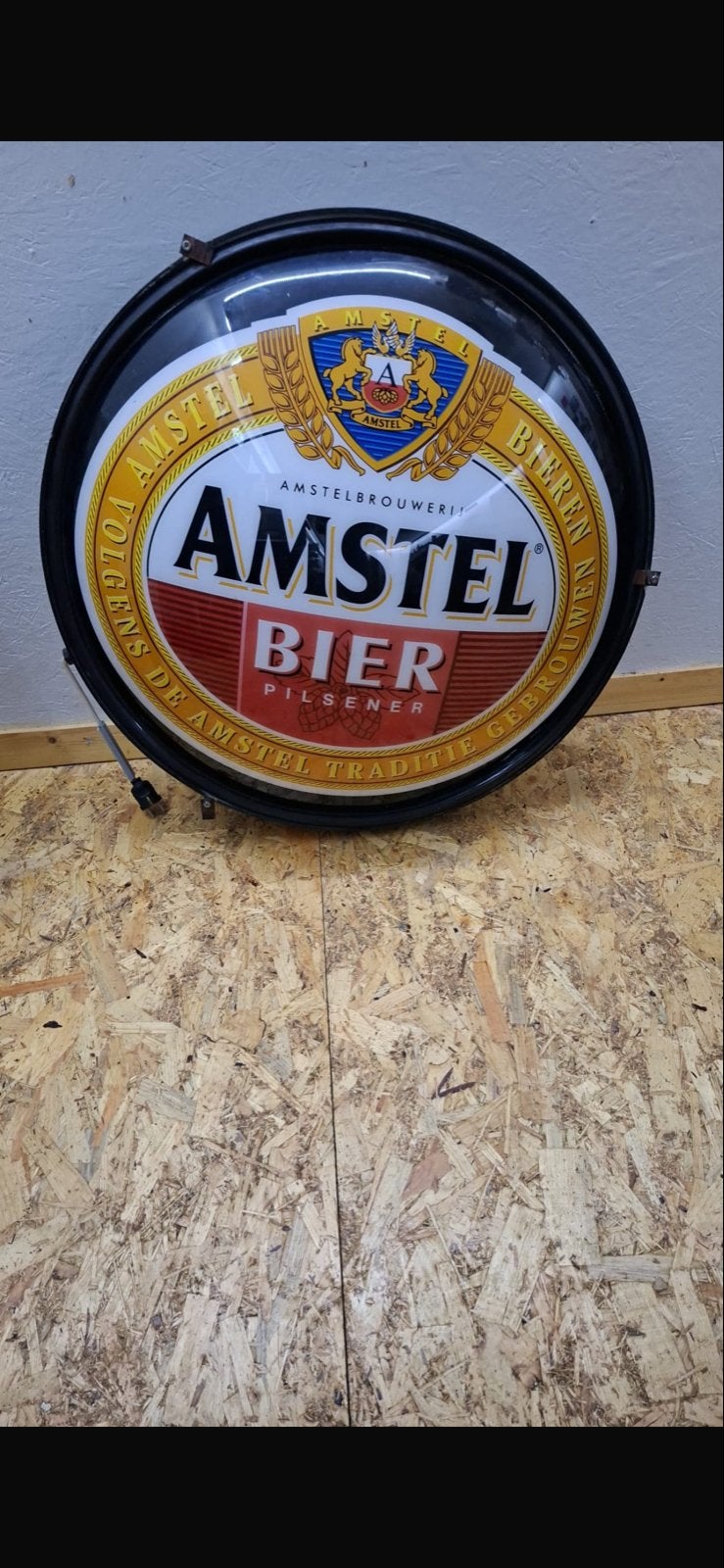 Amstel Bier Lichtbak - Vintage Reclamebord, Ophalen, Gebruikt, Lichtbak of (neon) lamp