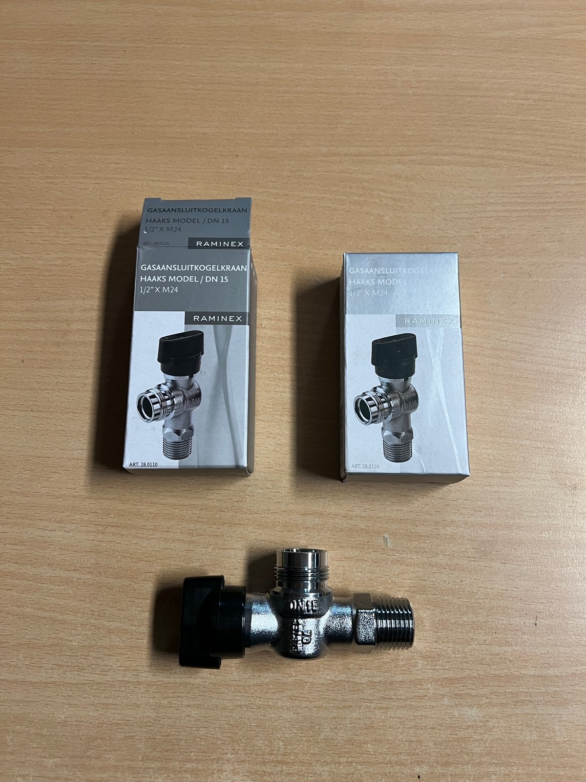 Raminex Gaskraan 1/2″ haaks – 280110, Ophalen of Verzenden, Nieuw, Metaal, Zilver