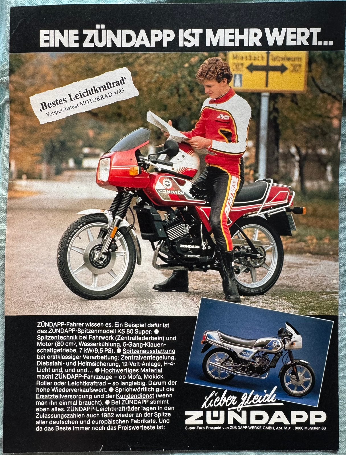 Advertentie Zündapp KS80 Super, Verzenden, Zo goed als nieuw, Motoren