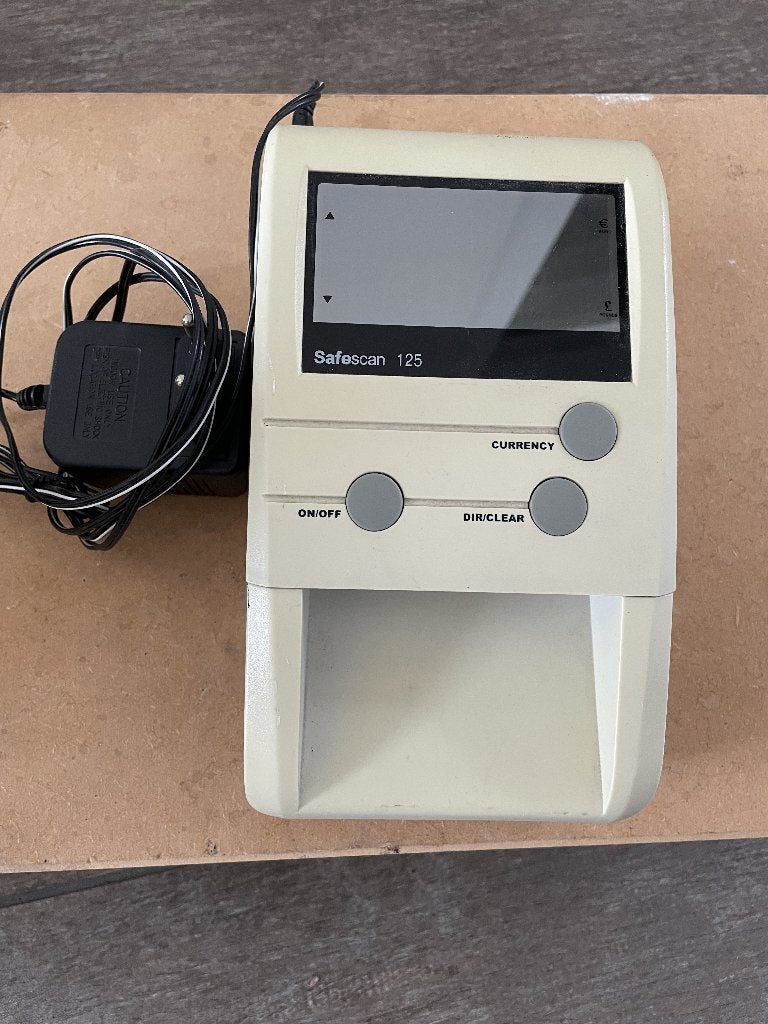 Safescan 125 Valsgeld Detector met nog oude firmware zie fab, Postzegels en Munten, Munten en Bankbiljetten | Toebehoren, Ophalen of Verzenden