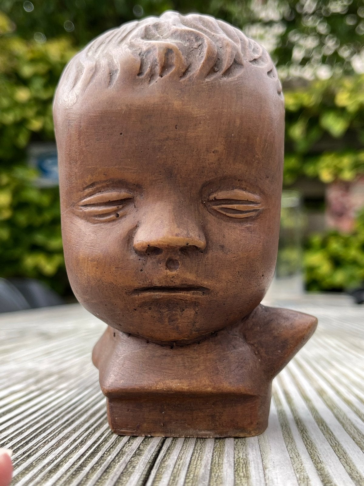 Vintage kinderhoofdje Gebr. van Paridon - AP 240, Overige onderwerpen, Minder dan 20 cm, Buste, Ophalen of Verzenden