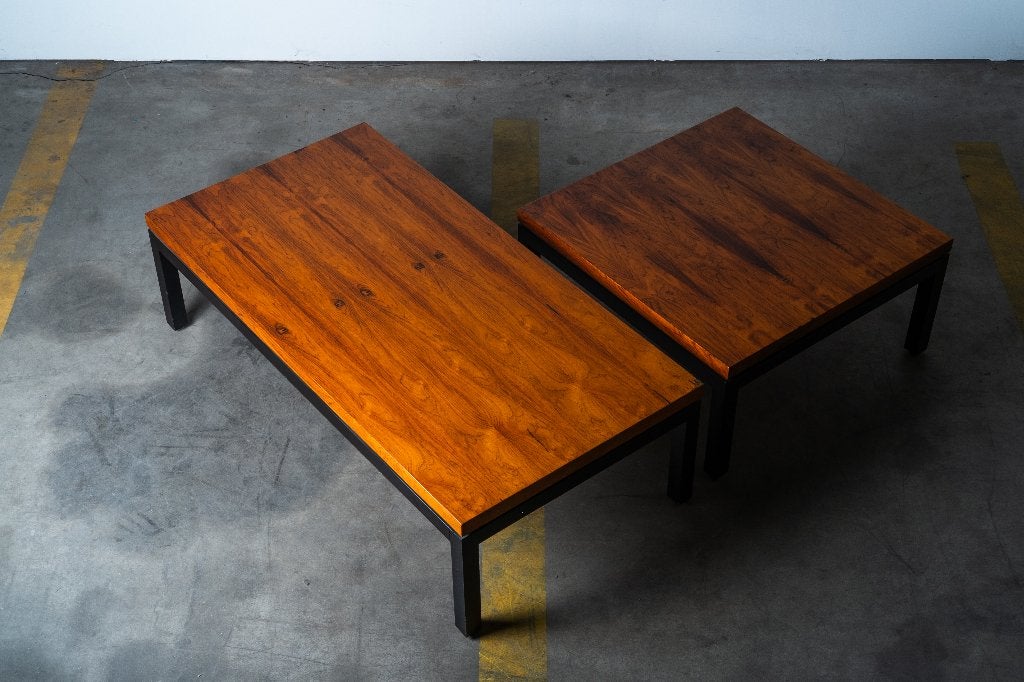 Milo Baughman - Thayer Coggin salontafels, Gebruikt, 50 tot 100 cm, Design, Overige houtsoorten