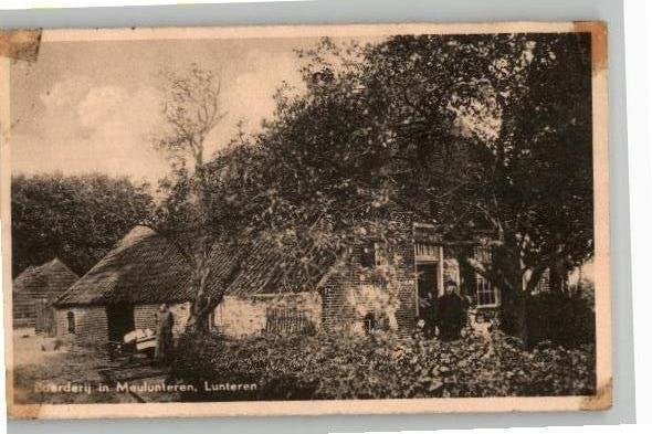 Lunteren Boerderij Meulunteren, Verzamelen, Ansichtkaarten | Nederland, Verzenden, 1920 tot 1940, Ongelopen, Gelderland